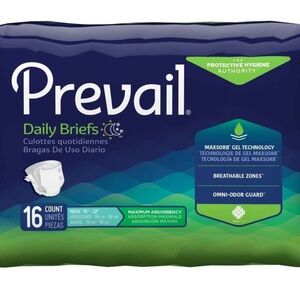 Prevail Daily Briefs diapers 3 packs of 16 Count 48 total size xs 15-22